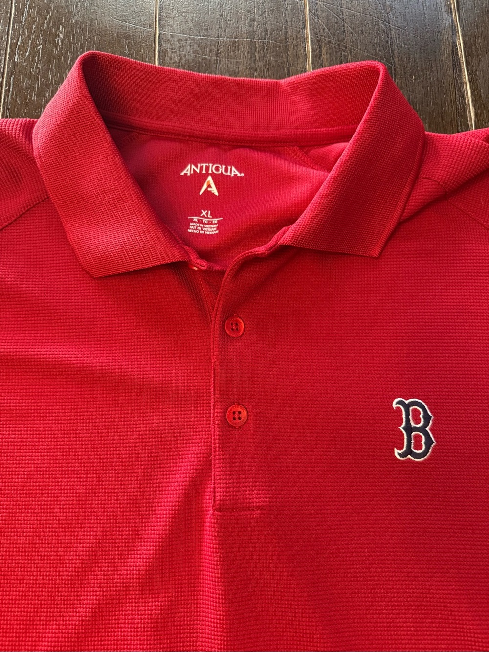 Antigua Boston Red Sox Polo Shirt Men’s XL Red MLB Performance Golf